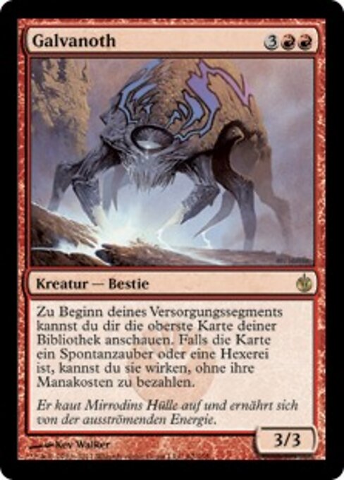 Galvanoth MBS-62 Rare Excellent Deutsch Foil
