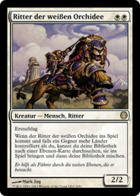 Ritter der weißen Orchidee DDG-6 Rare Excellent Deutsch