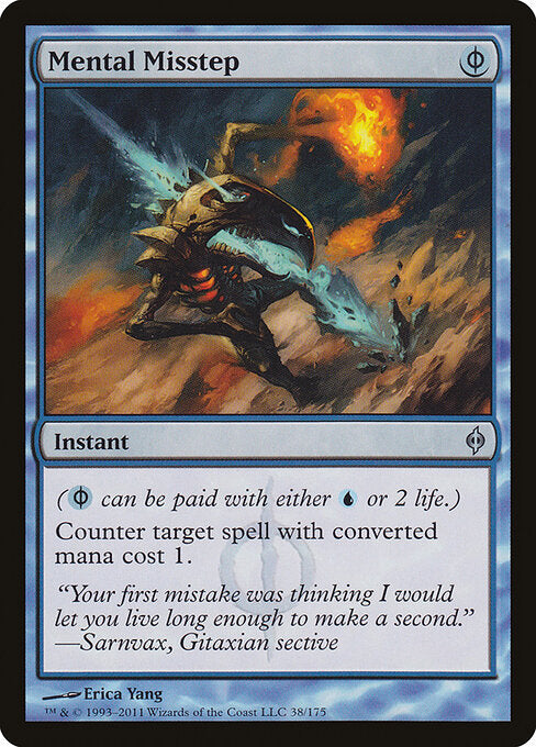 Mentaler Fehltritt NPH-38 Uncommon Light Played Englisch