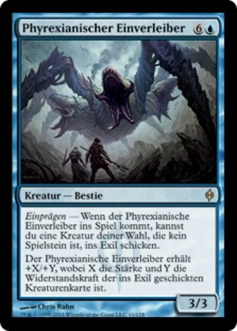 Phyrexianischer Einverleiber NPH-41 Rare Light Played Deutsch Foil