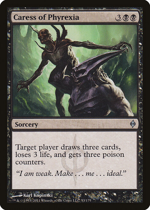 Caress of Phyrexia NPH-53 Uncommon Excellent Englisch Foil