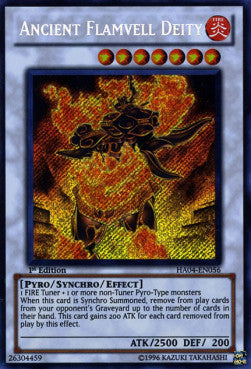 Uraltes Flamvell-Wesen HA04-DE056 Secret Rare Excellent Deutsch 1. Auflage