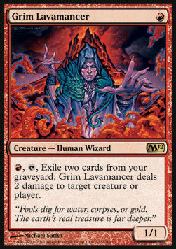 Grim Lavamancer M12-145 Rare Good Englisch