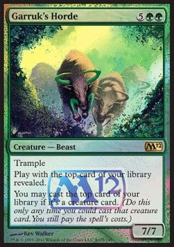 Garruks Horde REL- Rare Excellent Deutsch Foil