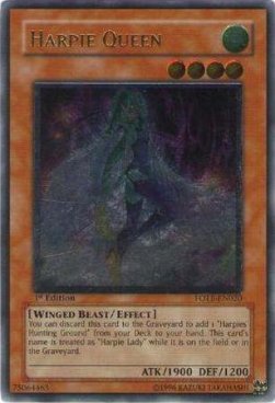 Harpyien-Königin (V.2) FOTB-020 Ultimate Rare Good Deutsch 1. Auflage