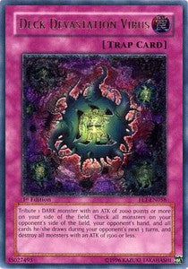 Deckverwüstungsvirus FET-DE058 Ultimate Rare Light Played Deutsch 1. Auflage