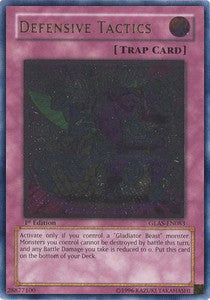 Defensive Taktiken (V.2) GLAS-083 Ultimate Rare Good Deutsch 1. Auflage