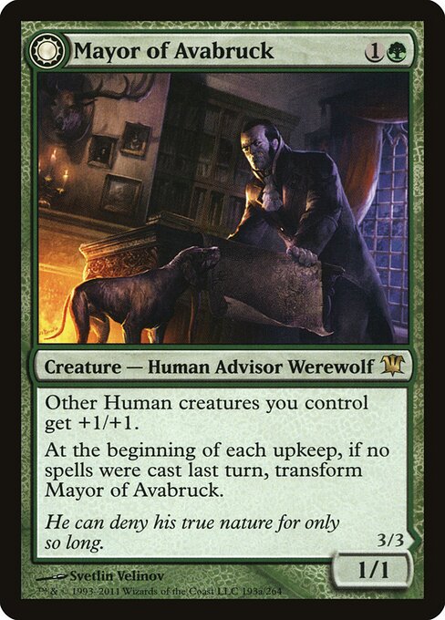 Mayor of Avabruck / Howlpack Alpha ISD-193 Rare Light Played Englisch