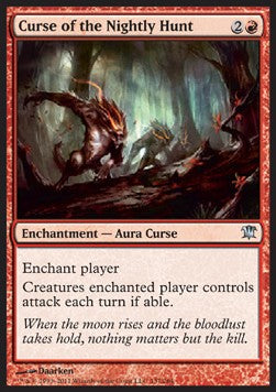 Curse of the Nightly Hunt ISD-137 Uncommon Light Played Englisch Foil