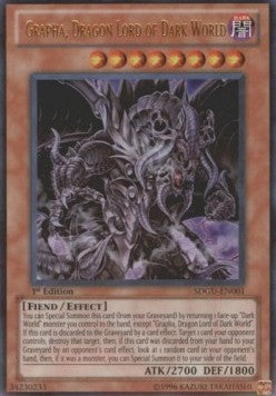 Grapha, Dragon Lord of Dark World SDGU-EN001 Ultra Rare Good Englisch 1. Auflage