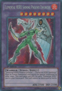 Elementar-HELD Shining Phoenix Enforcer LCGX-139 Secret Rare Good Deutsch