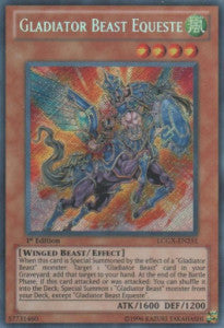 Gladiator Beast Equeste LCGX-251 Secret Rare Poor Englisch