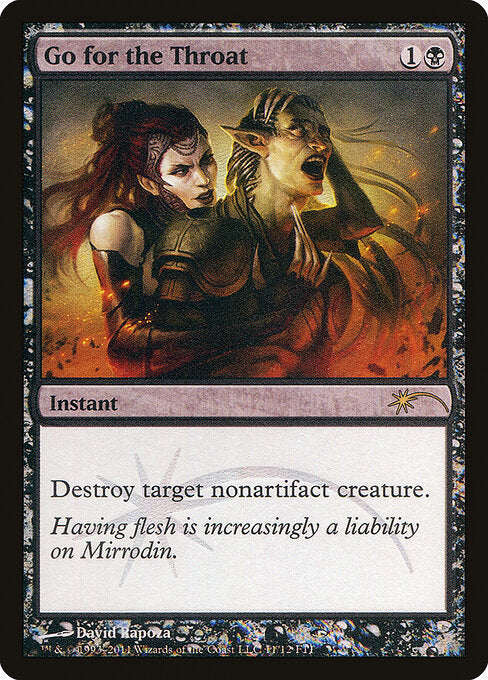 Go for the Throat FNM- Rare Excellent Englisch Foil