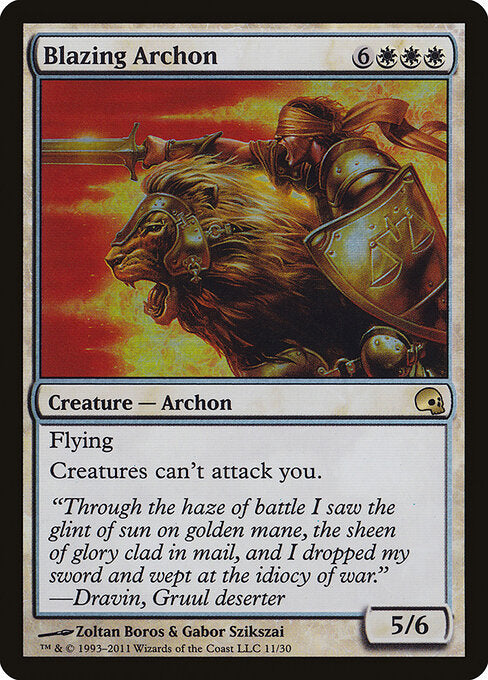 Blazing Archon PD3- Rare Excellent Englisch Foil