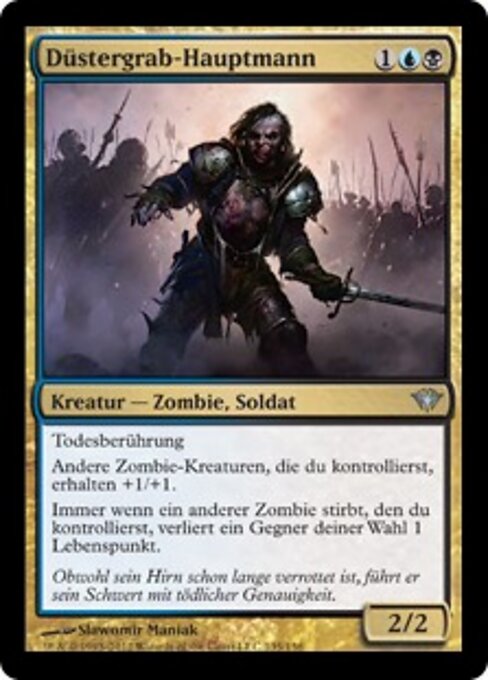 Düstergrab-Hauptmann DKA-135 Uncommon Light Played Deutsch