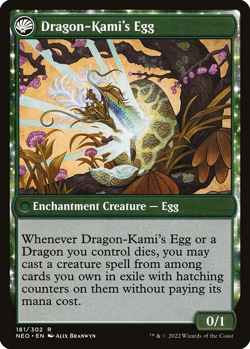 The Dragon-Kami Reborn // Dragon-Kami's Egg - Back Face