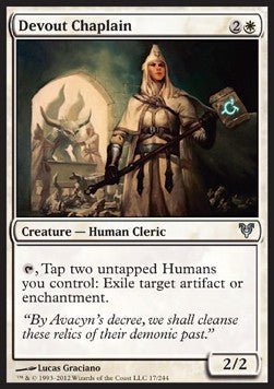 Devout Chaplain AVR-17 Uncommon Light Played Englisch
