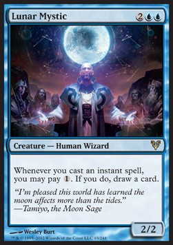 Lunar Mystic AVR-65 Rare Light Played Englisch