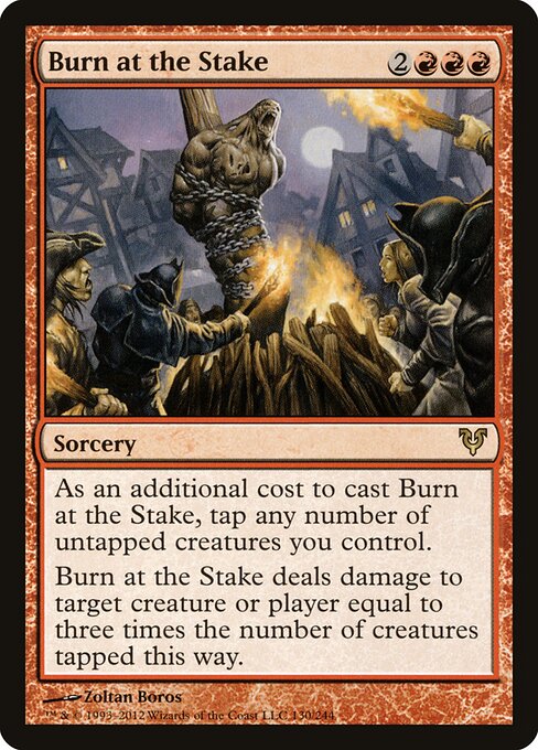 Burn at the Stake AVR-130 Rare Light Played Englisch
