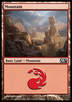 Gebirge (V.1) M13-242 Land Excellent Deutsch Foil