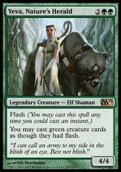 Yeva, die Botin der Natur M13-197 Rare Light Played Deutsch Foil