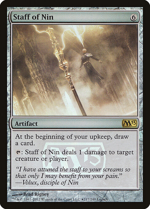Nins Stab REL- Rare Light Played Deutsch Foil