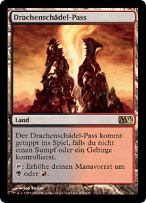Drachenschädel-Pass M13-222 Rare Played Deutsch