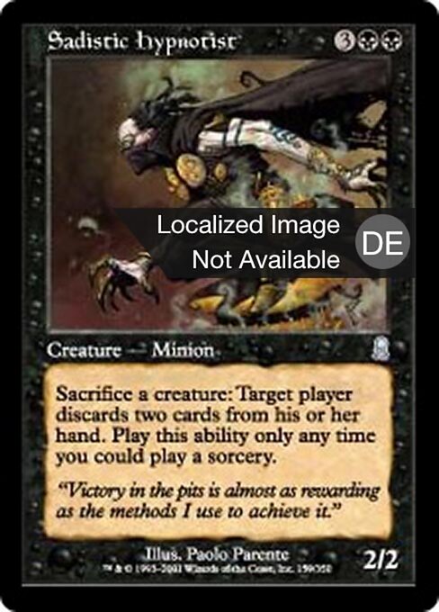 Sadistischer Hypnotiseur ODY-159 Uncommon Light Played Deutsch