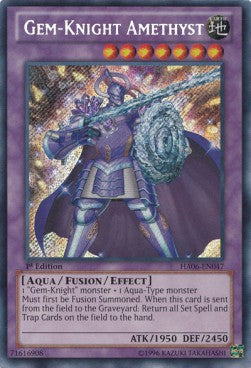 Gem-Knight Amethyst HA06-047 Secret Rare Excellent Englisch 1. Auflage