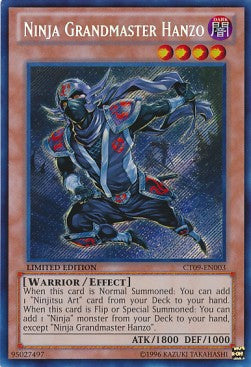 Ninja Grandmaster Hanzo CT09-003 Secret Rare Good Englisch