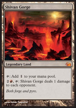 Shivan Gorge V12-12 Mythic Excellent Englisch Foil