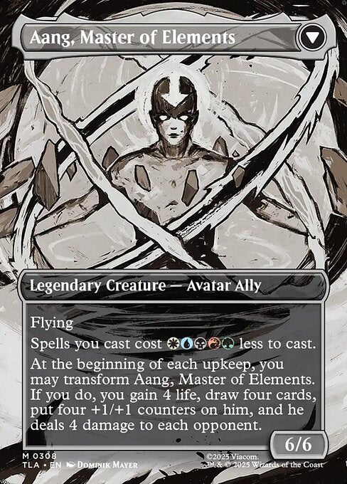 Avatar Aang // Aang, Master of Elements - Back Face