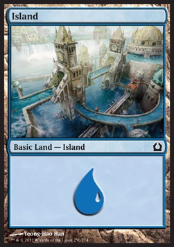 Insel (V.2) RTR-256 Land Excellent Deutsch Foil
