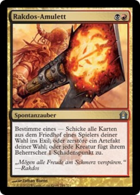 Rakdos-Amulett RTR-184 Uncommon Excellent Deutsch