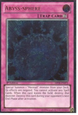 Abyss-Sphäre ABYR-DE072 Ultimate Rare Light Played Deutsch 1. Auflage