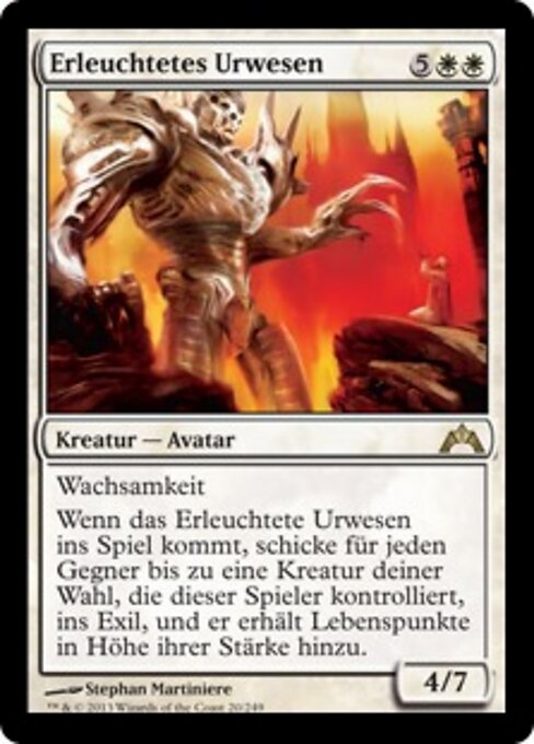 Erleuchtetes Urwesen GTC-20 Rare Excellent Deutsch