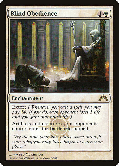 Blind Obedience GTC-6 Rare Near Mint Englisch