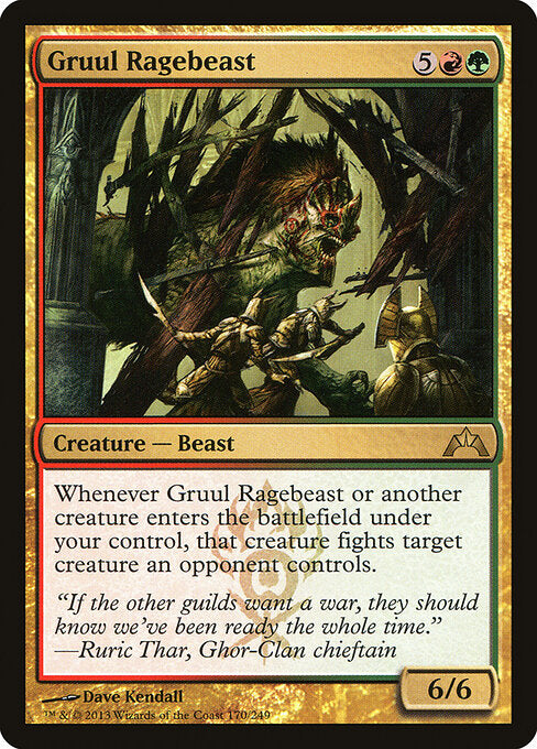 Gruul Ragebeast GTC-170 Rare Excellent Englisch