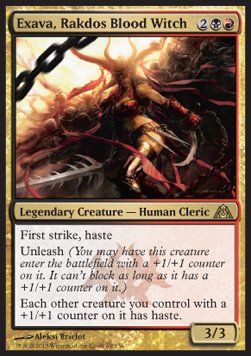 Exava, Rakdos Blood Witch DGM-69 Rare Excellent Englisch Foil