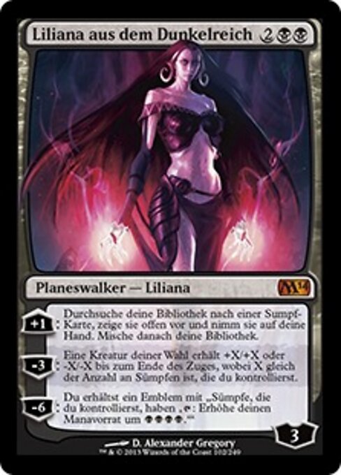 Liliana aus dem Dunkelreich M14-102 Mythic Light Played Deutsch