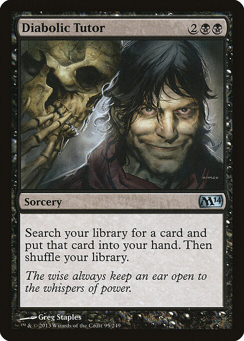 Diabolic Tutor M14-95 Uncommon Good Englisch