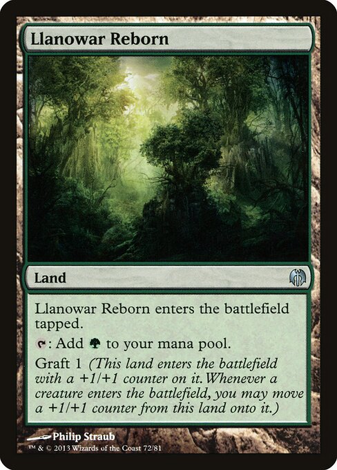 Wiedererwachter Llanowar DDL-72 Uncommon Excellent Englisch