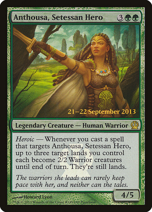 Anthusa, Heldin von Setessa GDC- Rare Light Played Deutsch Foil