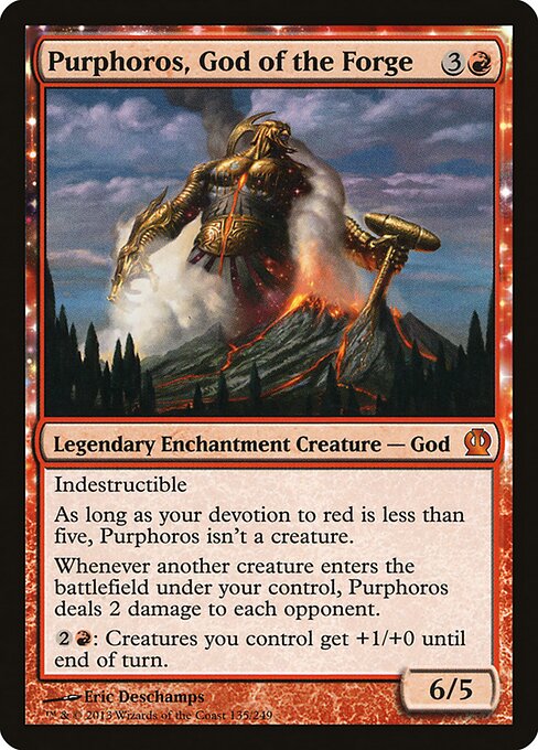 Purphoros, Gott der Schmiede THS-135 Mythic Excellent Englisch