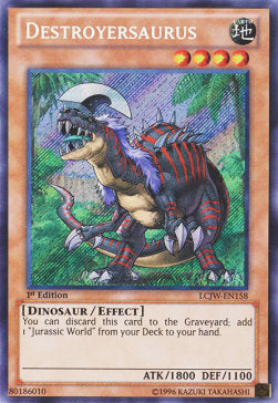 Zerstörersaurier LCJW-158 Secret Rare Excellent Deutsch 1. Auflage