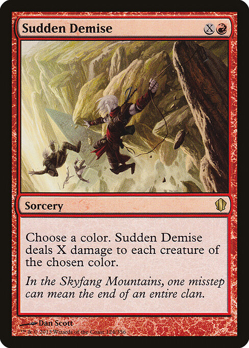 Sudden Demise C13-124 Rare Excellent Englisch