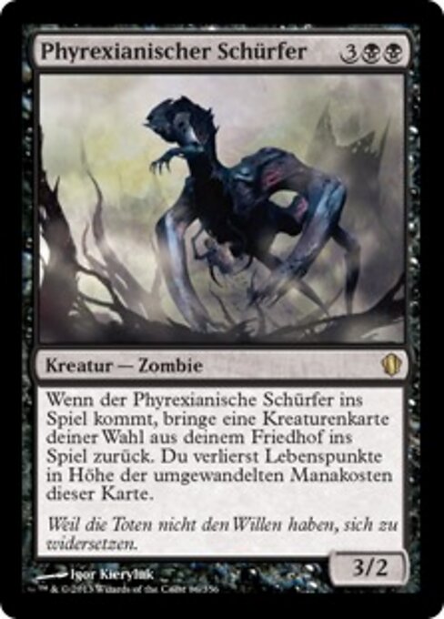Phyrexianischer Schürfer C13-86 Rare Good Deutsch
