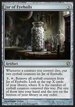 Jar of Eyeballs C13-244 Rare Light Played Englisch