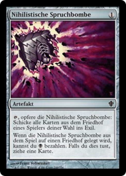 Nihilistische Spruchbombe C13-249 Common Good Deutsch