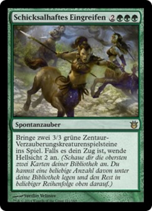 Schicksalhaftes Eingreifen BNG-121 Rare Excellent Deutsch